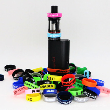 Whosale Silicone Vape Band Customized 22mm Diameter with Concaved Logo